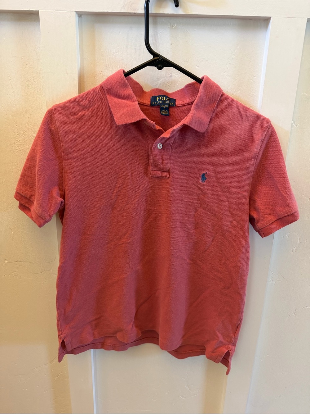 Polo by Ralph Lauren Kids Short Sleeve Polo - Coral with Blue Pony